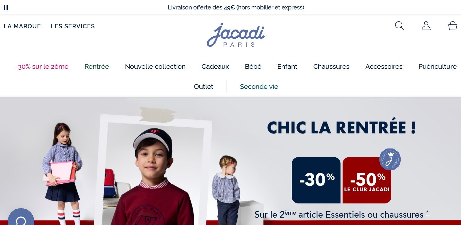 Liste des marques rezoactif.com Jacadi