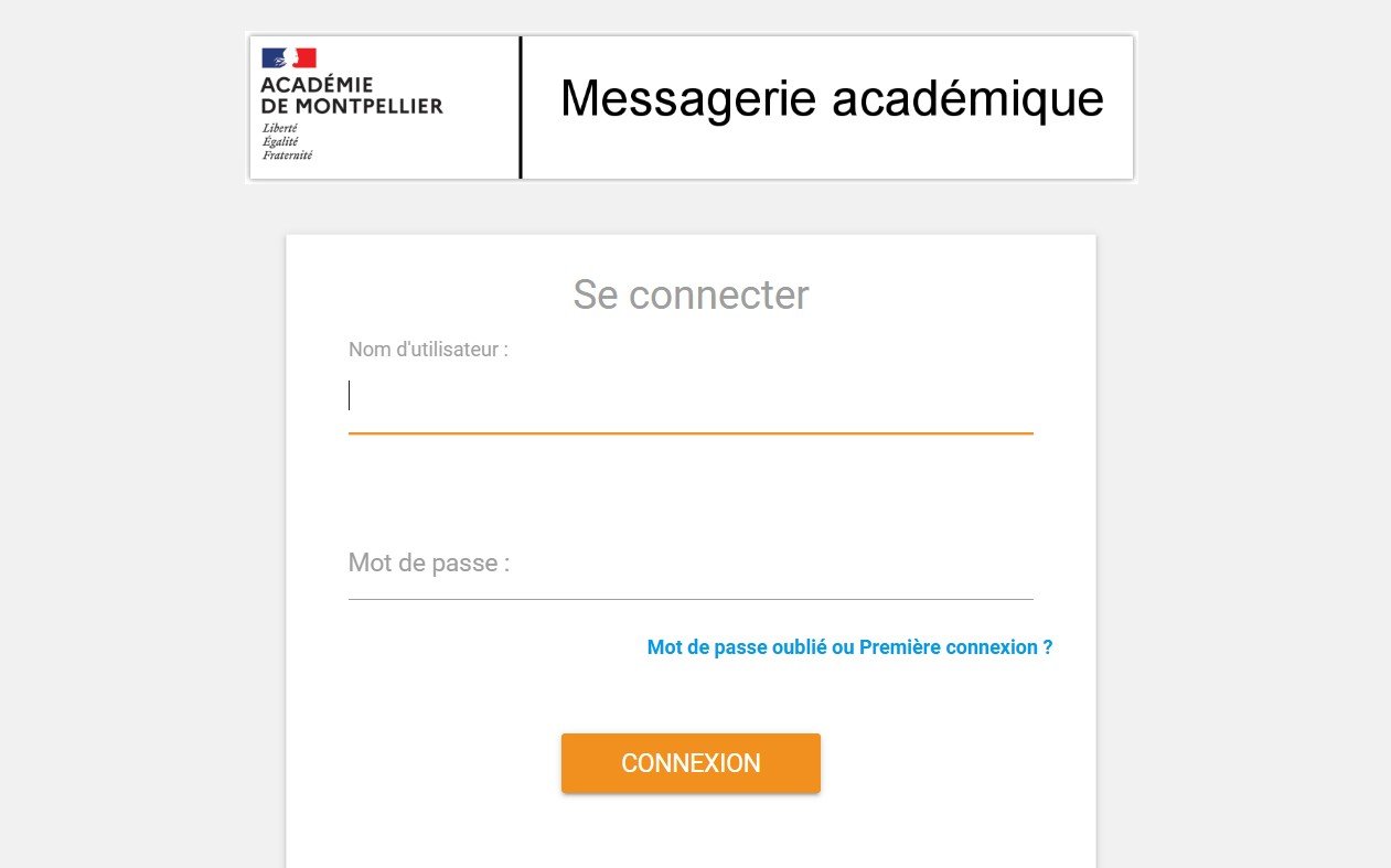 Mail académique Montpellier
