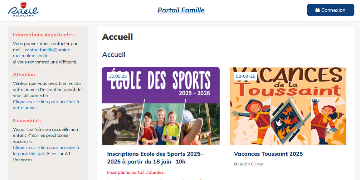 Portail Famille Rueil